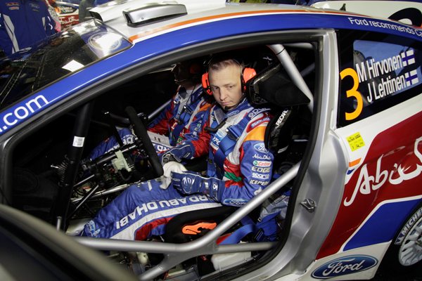 Vedoucí muž Fin Mikko Hirvonen.