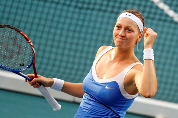 Petra Kvitová se raduje z triumfu v Paříži.