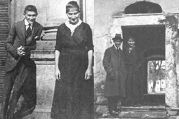 Franz Kafka se svou nejmilejší sestrou Ottlou.
