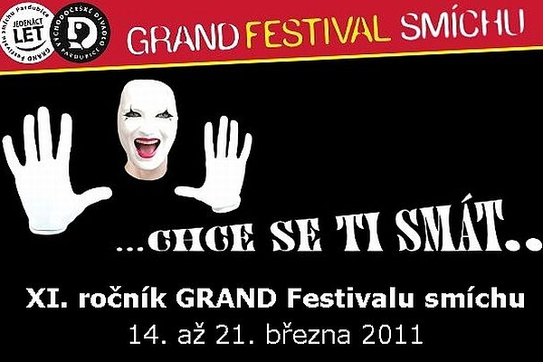 Plakát Grand festivalu smíchu.