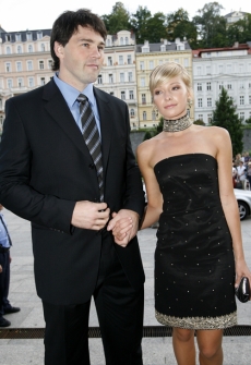 Jaromír Jágr a Inna Puhajková.