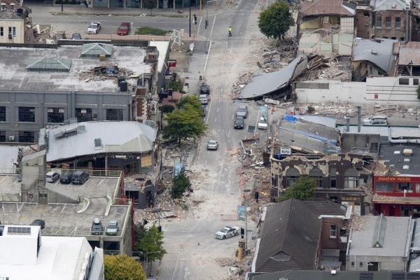 Zemětřesení o síle 6,3 stupně Richterovy stupnice zasáhlo město Christchurch na Novém Zélandu.
