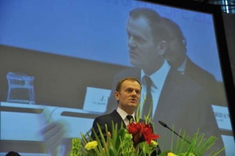 Polský premiér Donald Tusk v Bruselu.