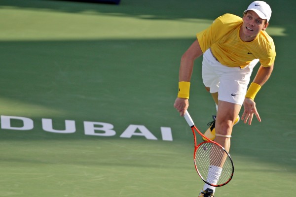 Tomáš Berdych na turnaji v Dubaji.