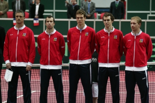 Jan Hernych (druhý zprava) v minulosti několikrát reprezentoval.