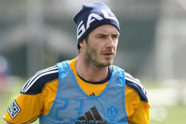 Fotbalista David Beckham.