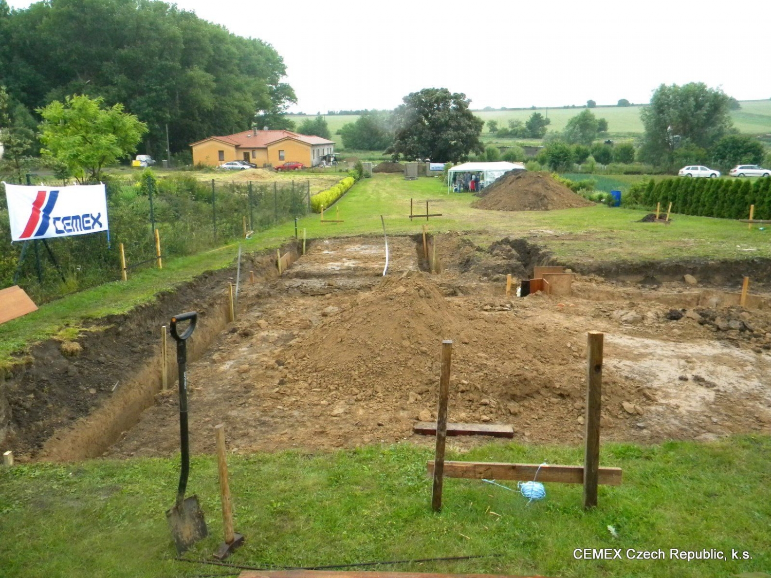 Základové pásy - příprava