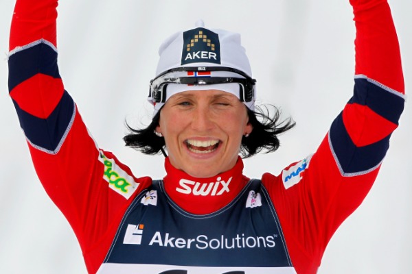 Potřetí zlatá norská běžkyně Marit Björgenová.