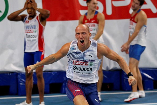 Petr Svoboda v cíli nevěděl, co dělá.