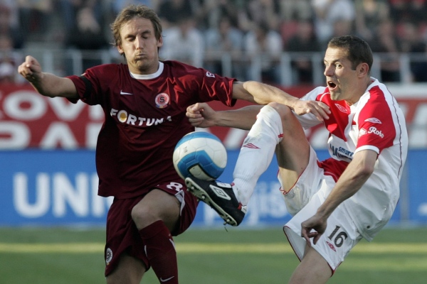 Miroslav Matušovič (vlevo) v době, kdy hrál za Spartu.