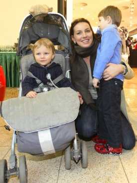 Lucie Králová se syny.