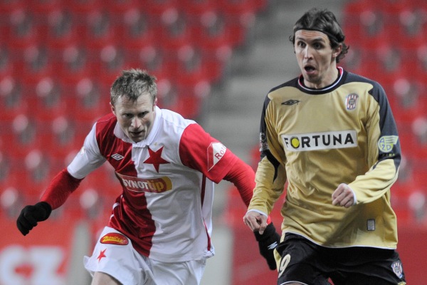 Momentka z utkání Slavie s Brnem.