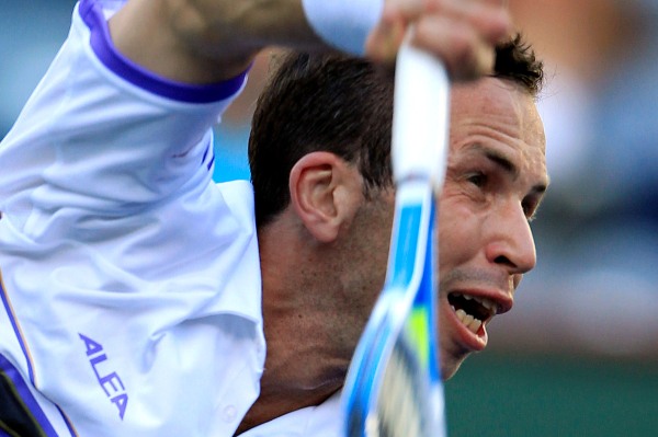 Radek Štěpánek v 1. kole v Indian Wells.