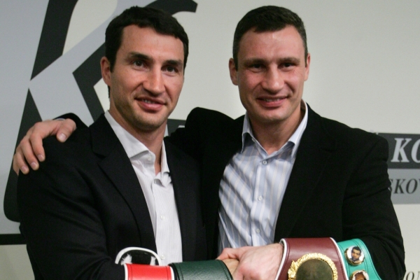 Vladimir (vlevo) a Vitalij Kličkové.