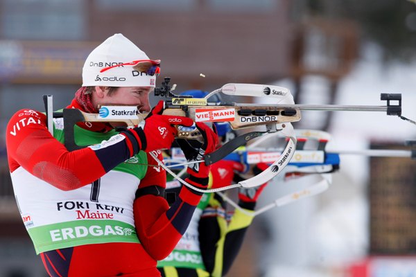 Norský biatlonista Emil Hegle Svendsen.