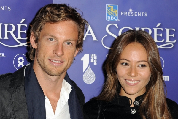 Jenson Button s přítelkyní Jessikou.