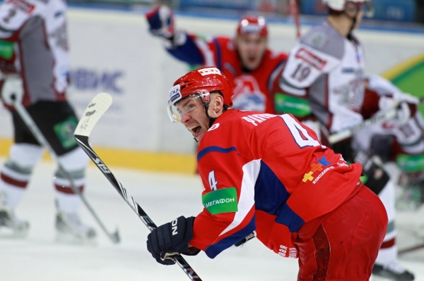 Karel Rachůnek v KHL září. Karel Rachůnek v KHL září.