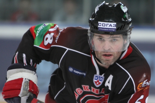Jaromír Jágr v dresu Avangardu Omsk. Jaromír Jágr v dresu Avangardu Omsk.