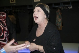 Herečka Jaroslava Obermaierová.