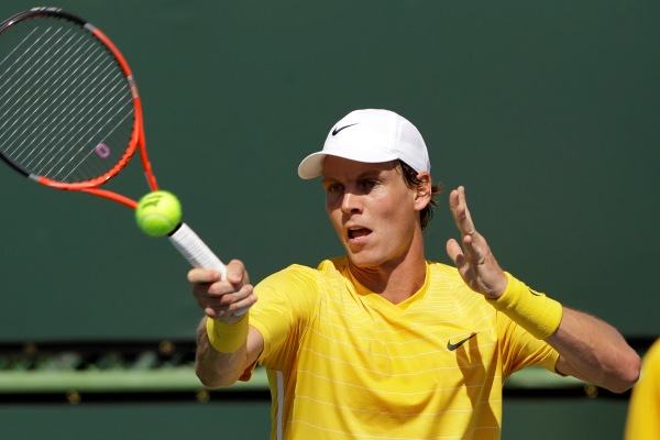 Tomáš Berdych na turnaji v Indian Wells. Tomáš Berdych na turnaji v Indian Wells.