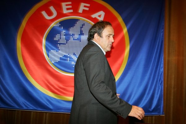 Prezident UEFA Michel Platini.