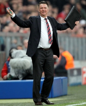 Trenér Bayernu Mnichov Louis Van Gaal.