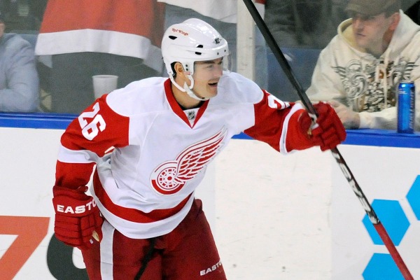 Jiří Hudler vstřelil vítězný gól Detroitu.