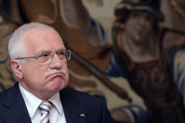 Prezident Václav Klaus.