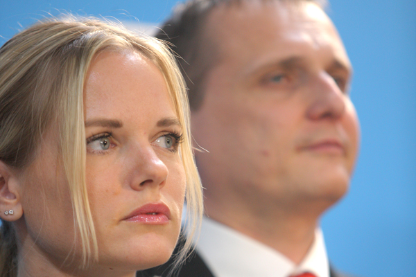 Kateřina Klasnová a Vít Bárta. Kateřina Klasnová a Vít Bárta.