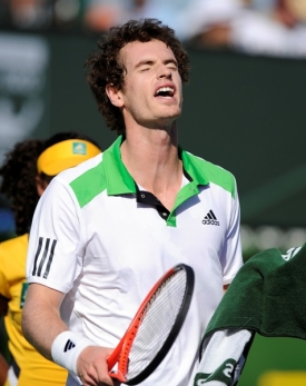 Andy Murray po porážce od Donalda Younga v Indian Wells.
