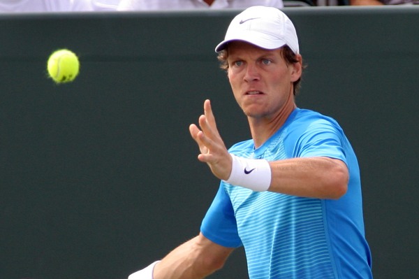 Tomáš Berdych na turnaji v Miami.