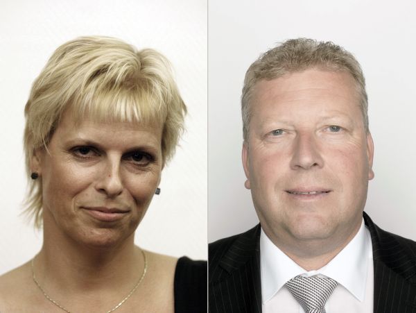 Bývalá policejní mluvčí Blanka Kosinová a ministr kultury Jiří Besser.