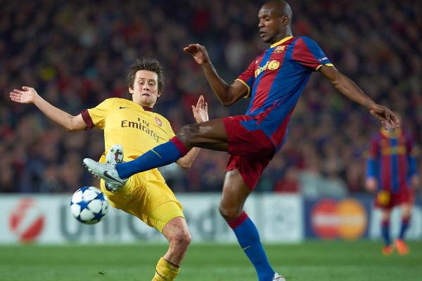 Abidal se poprvé po operaci objevil na tréninku.