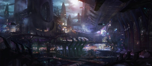 Futuristické město z Prey 2.