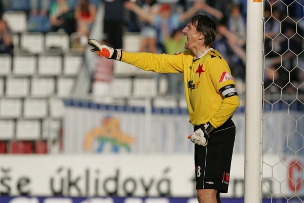 Slávistický brankář Martin Vaniak. Slávistický brankář Martin Vaniak.