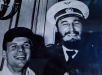 Jurij Gagarin a kubánský vůdce Fidel Castro. Gagarin navštívil Kubu po jeho vítězném letu do vesmíru a na snímku si s Castrem v dobré náladě vyměnili své čepice. (Foto: profimedia.cz)