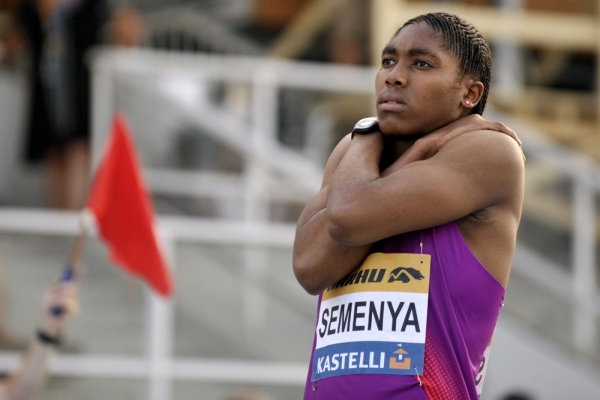 Jihoafrická atletka Caster Semenyaová. Jihoafrická atletka Caster Semenyaová.