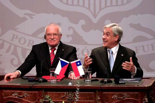 Václav Klaus a Sebastián Piñera. Václav Klaus a Sebastián Piñera.