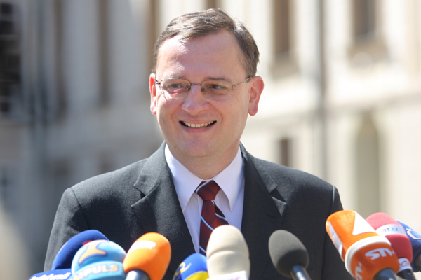 Premiér a předseda ODS Petr Nečas.