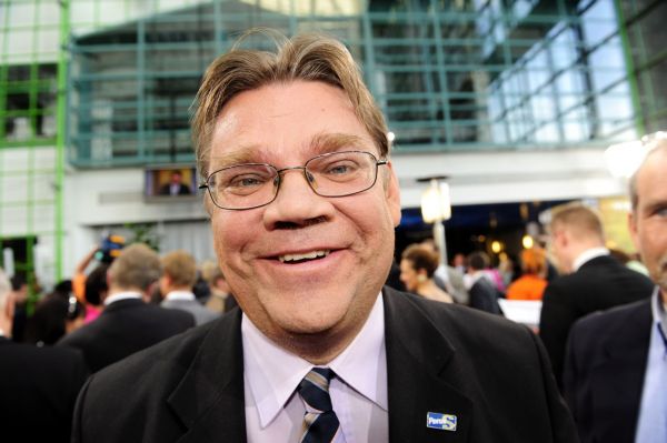 Vůdce Opravdových Finů Timo Soini.