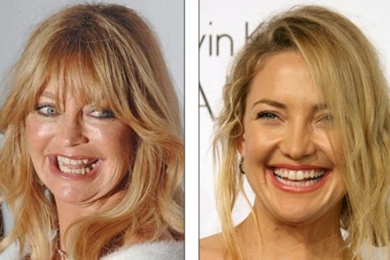 Goldie Hawnová s dcerou Kate Hudsonovou. Goldie Hawnová s dcerou Kate Hudsonovou.