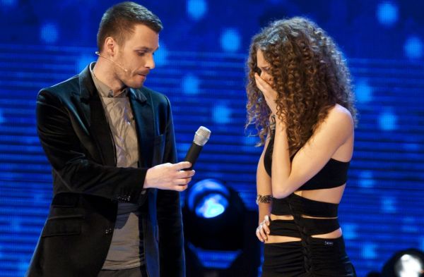 Leoš Mareš a finalistka Simona Fecková.