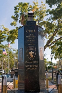 Pomník členům Brigády 2506 v miamské čtvrti "Malá Havana". 