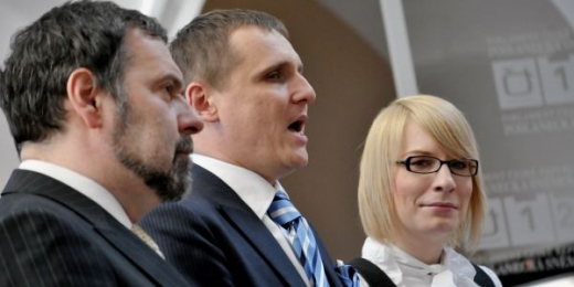 Radek John, Vít Bárta a Kristýna Kočí. Radek John, Vít Bárta a Kristýna Kočí.
