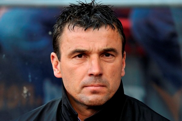 Trenér Slavie Michal Petrouš.