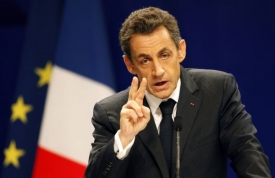 Francouzský prezident Nicolas Sarkozy.