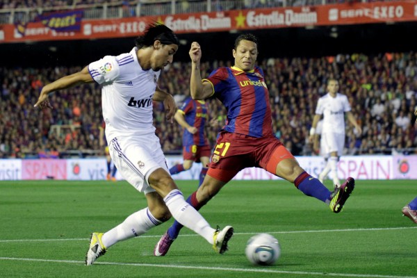 Momentka ze zápasu Barcelona - Real Madrid. Momentka ze zápasu Barcelona - Real Madrid.