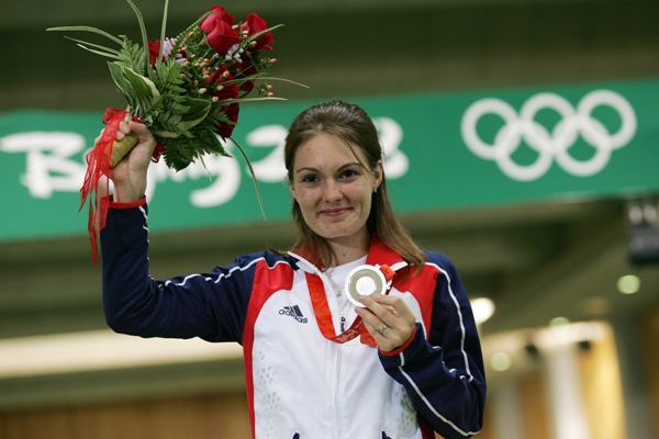 Střelkyně Kateřina Emmons na poslední olympiádě v Pekingu, ilustrační foto. Střelkyně Kateřina Emmons na poslední olympiádě v Pekingu, ilustrační foto.