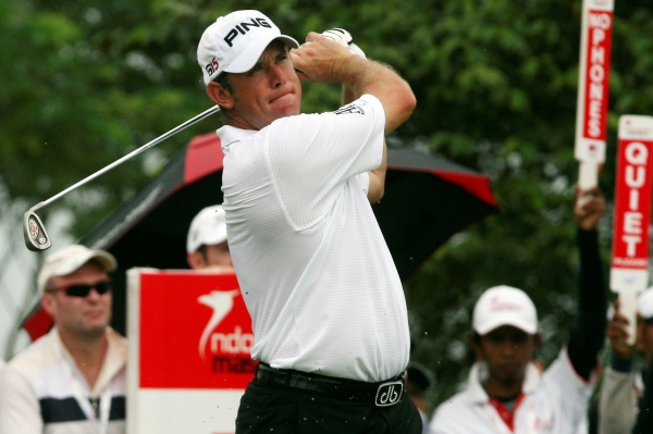 Lee Westwood na turnaji v Jakartě.