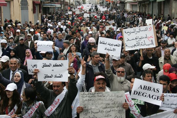 Demonstrace se nevyhnuly ani Maroku. Demonstrace se nevyhnuly ani Maroku.